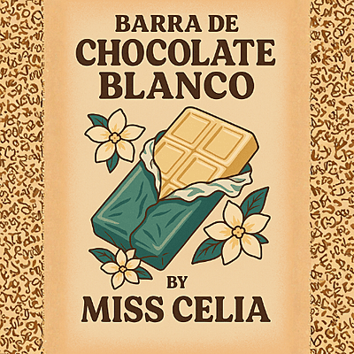 Barra de chocolate blanco by Miss Celia