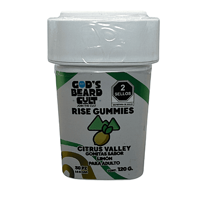 Gods Beard Cult Citrus Valley Rise Gummies Gods Beard Cult Citrus Valley Rise Gummies