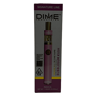 Dime Vape pen desechable Bubblegum kush