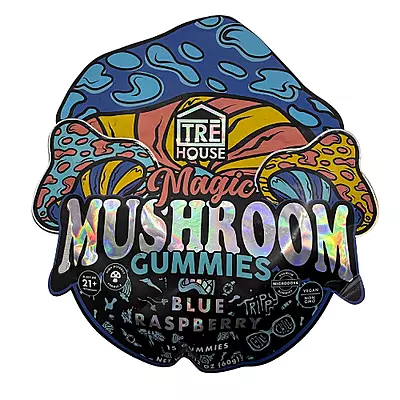 TRE House Magic Mushroom Gummies Blue Raspberry