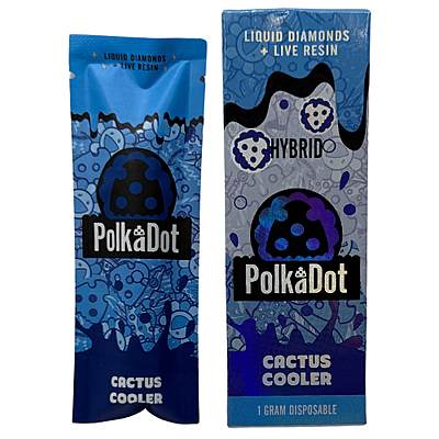 Polka Dot Liquid Diamonds Live Resin vape pen Cactus Cooler