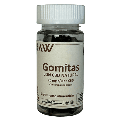 The Canna Raw Gomitas de CBD