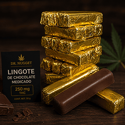 Lingote de chocolate medicado-250 mg