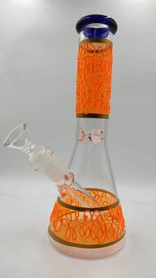 bong mediano naranja y azul