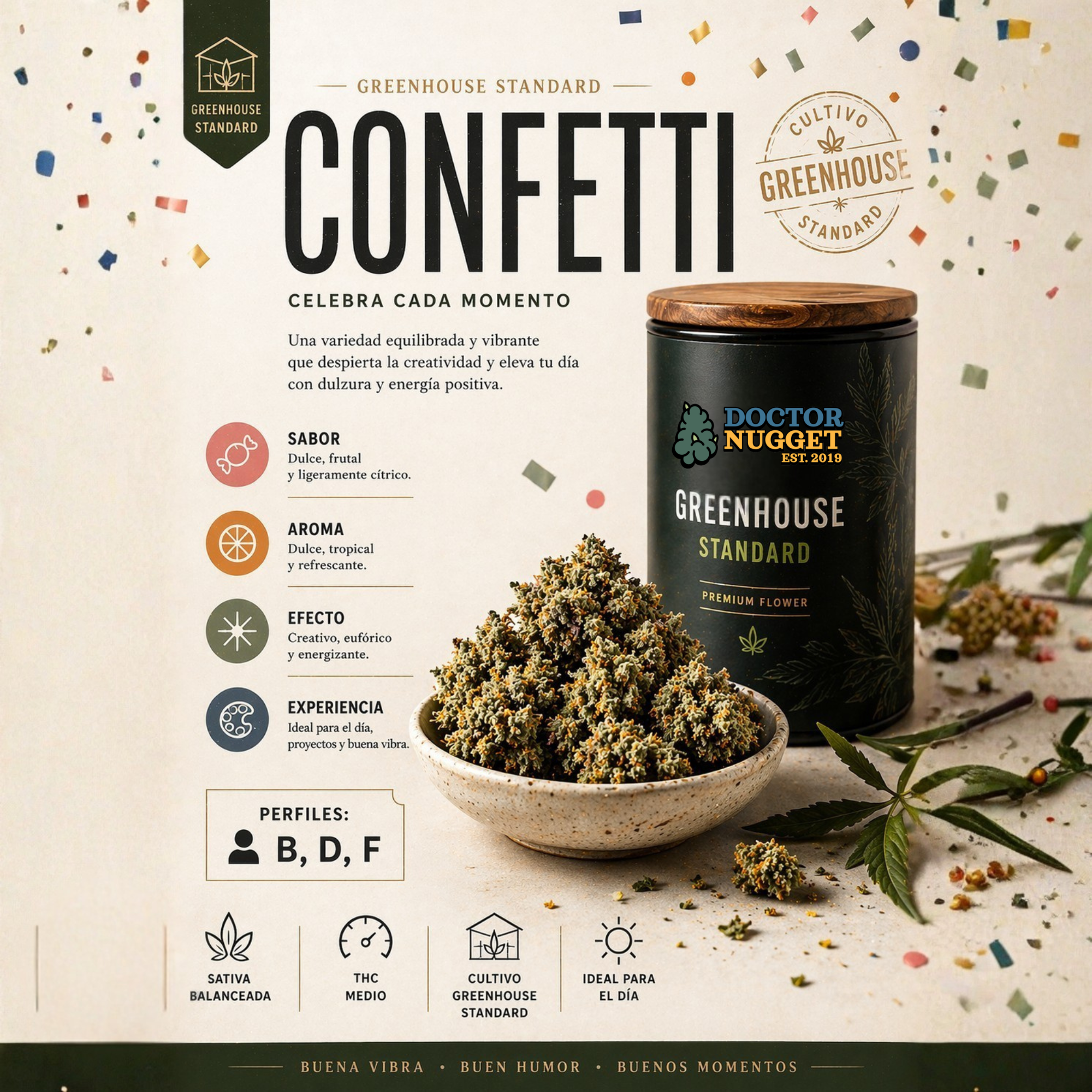 Dr. Nugget Confetti THC Flor