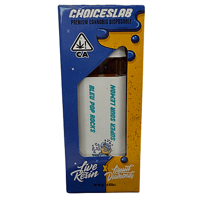 Choiceslab Premium 2 Vape combo Live Resin Bleu Pop Rocks x Super Sour Lemon