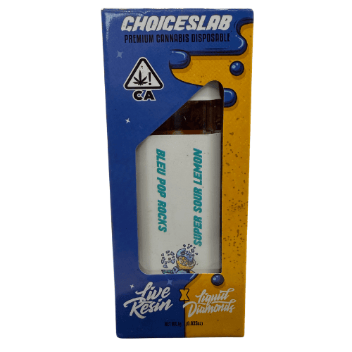 Choiceslab Premium 2 Vape combo Live Resin Bleu Pop Rocks x Super Sour Lemon