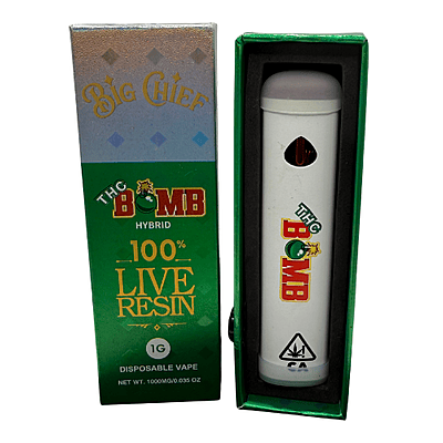 Big Chief Vape Desechable Live resin THC Bomb