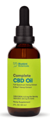 Aceite de cáñamo Complete CBD + CBDA Oil Bluebird Botanicals Aceite de cáñamo Complete CBD + CBDA Oil Bluebird Botanicals