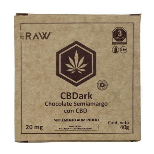 RAW CBDark Chocolate Semiamargo con CBD RAW CBDark Chocolate Semiamargo con CBD