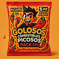 Golosos Paquete variado de comestibles picosos