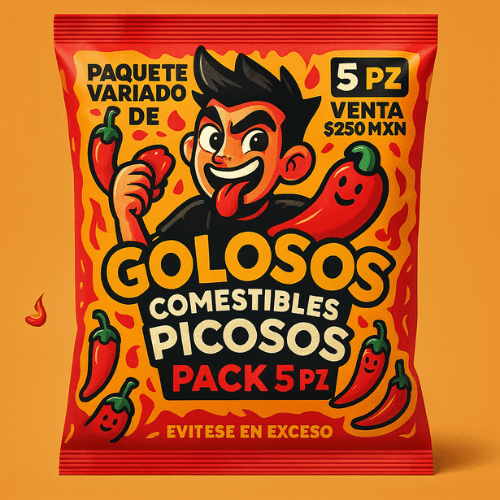 Golosos Paquete variado de comestibles picosos