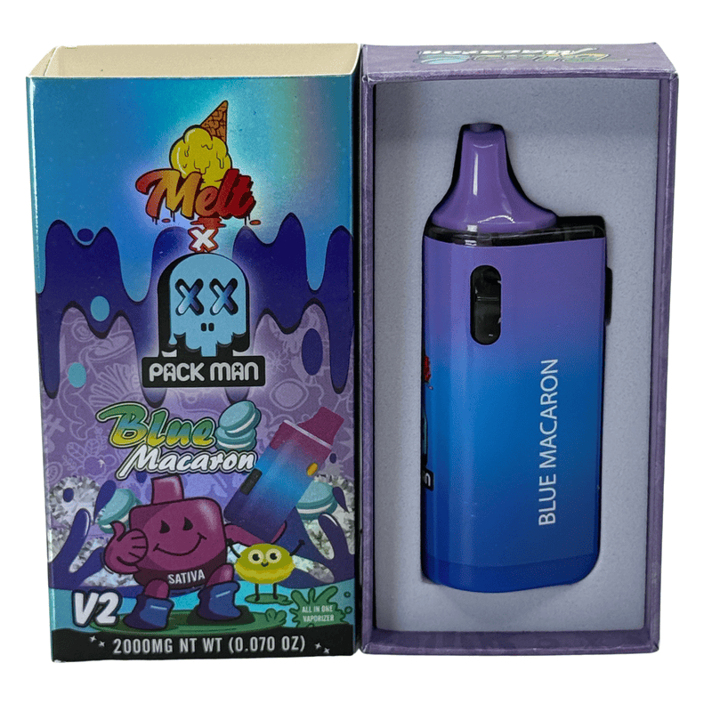 Pack Man Blue Macaron THC Vapes